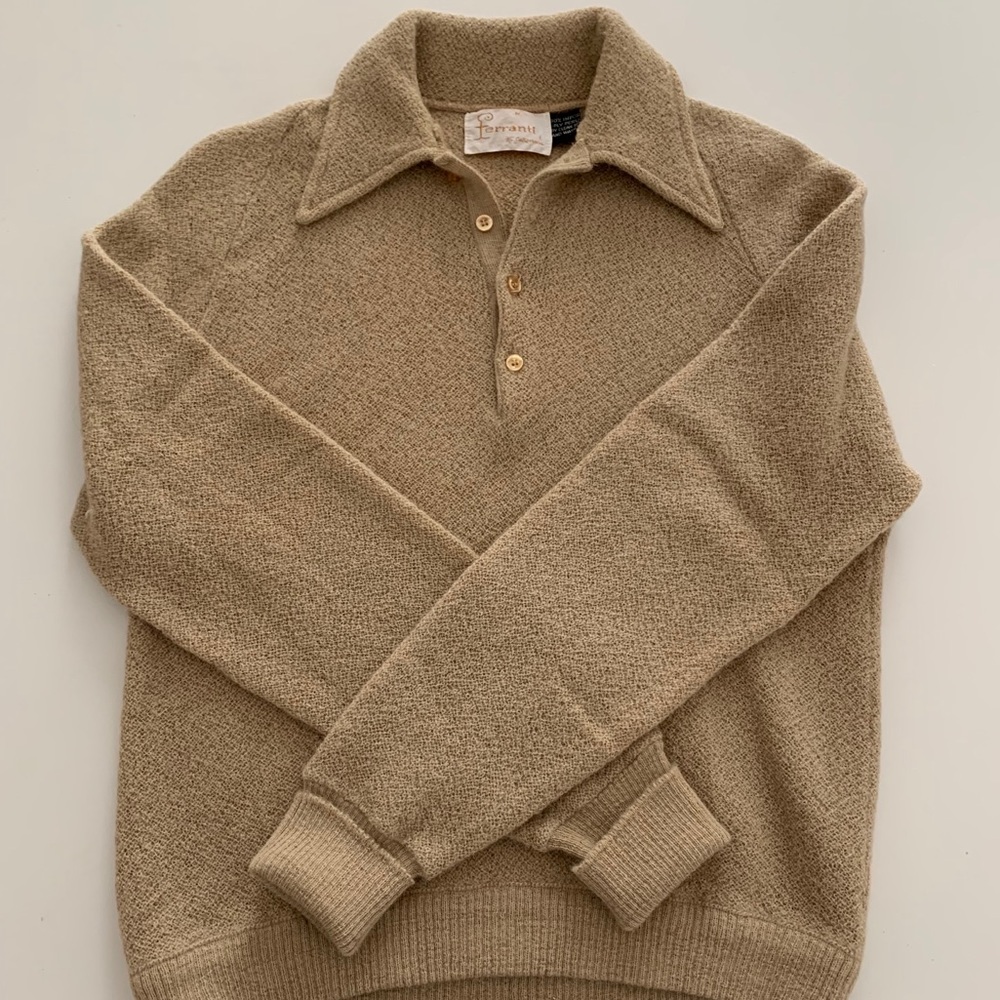 Vintage 60s long sleeved polo
